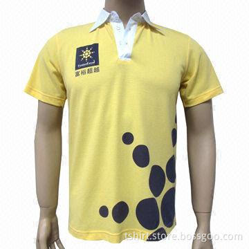 2012 Latest Plain Comfortable 100% Cotton Men's Polo Shirt/Printed T-shirt, Customized Size
